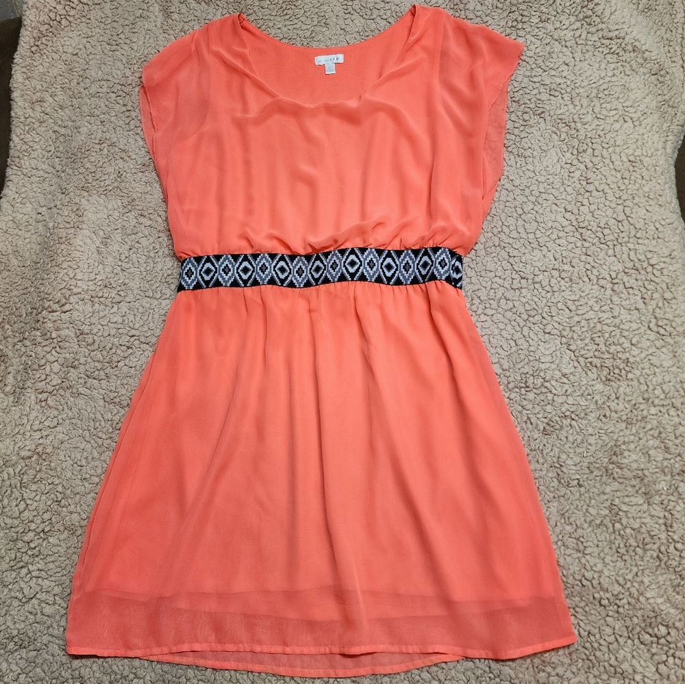 Charming Charlie Orange Dress Size LG